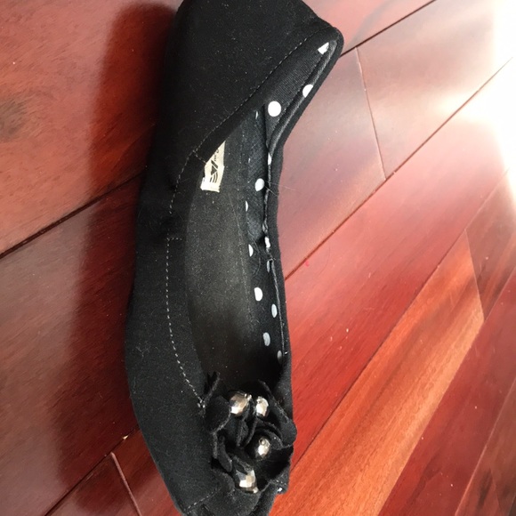 American Eagle Black Peep toe flats - Picture 3 of 7